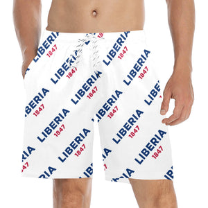 Liberia 1847 Men's Mid-Length Beach Shorts