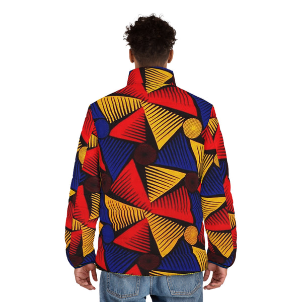 Ngafua African Print Men's Puffer Jacket
