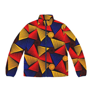 Ngafua African Print Men's Puffer Jacket