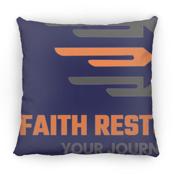 faithlogo Faith Restored Transit Medium Square Pillow