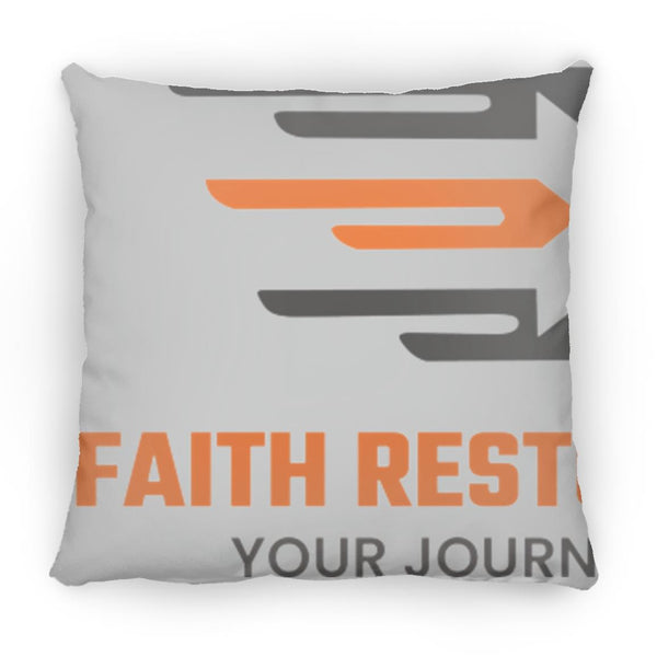 faithlogo Faith Restored Transit Medium Square Pillow