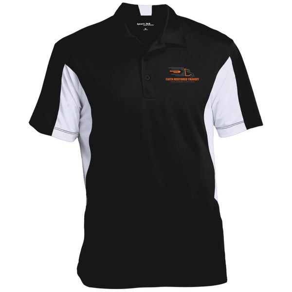 faithlogo Faith Restored Transit Men's Colorblock Performance Polo