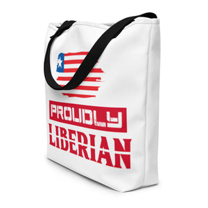 Proudly Liberian Large Tote Bag