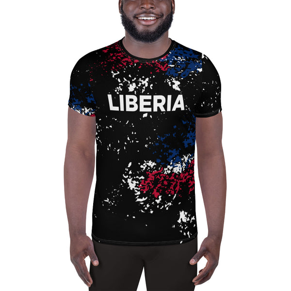 Liberia Men's Athletic T-shirt