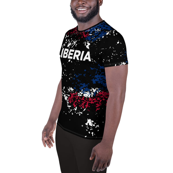 Liberia Men's Athletic T-shirt