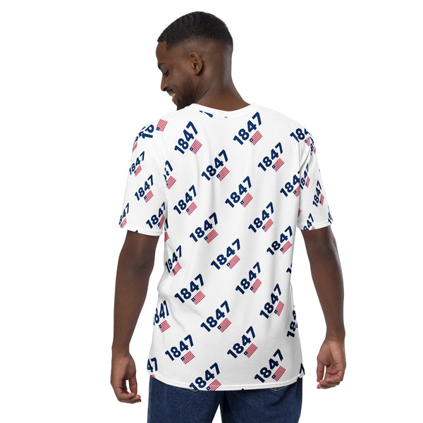 White Liberia 1847/ Flag Men's t-shirt