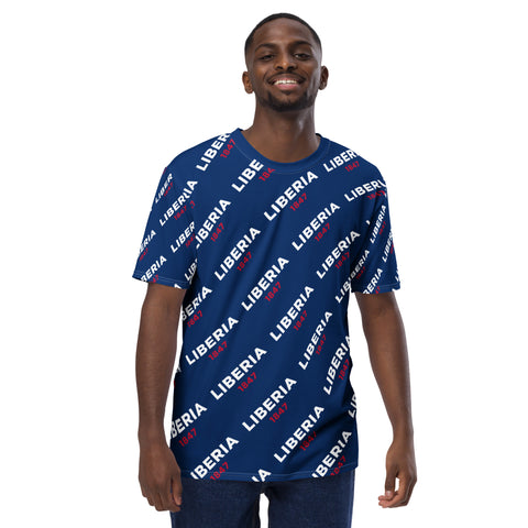 Blue Liberia 1847 Men's t-shirt