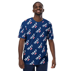 Blue Liberia 1847/ Flag Men's t-shirt