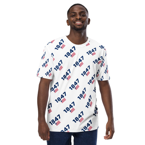 White Liberia 1847/ Flag Men's t-shirt