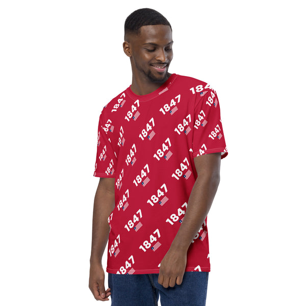 Red Liberia 1847/ Flag Men's t-shirt