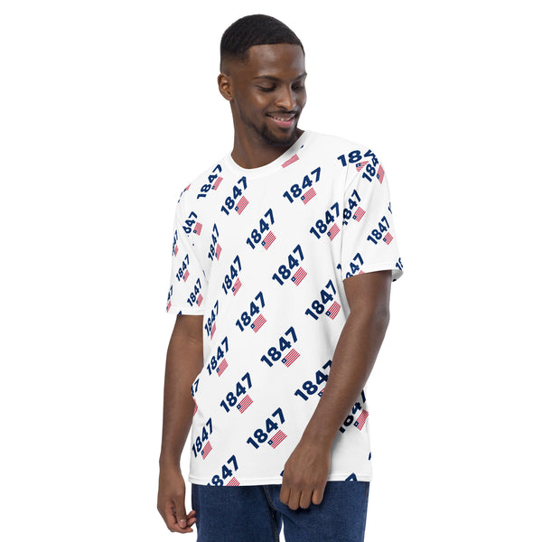 White Liberia 1847/ Flag Men's t-shirt