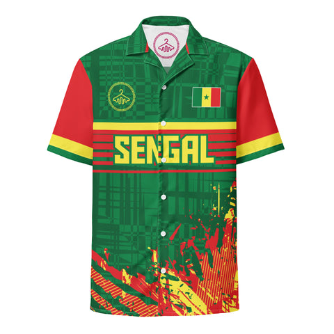 Dame Senegal Unisex button shirt