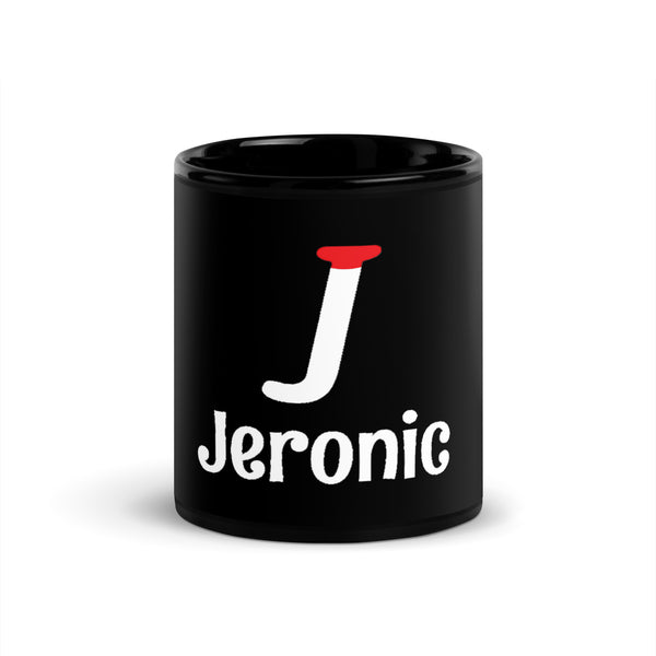 JERONIC Black Glossy Mug