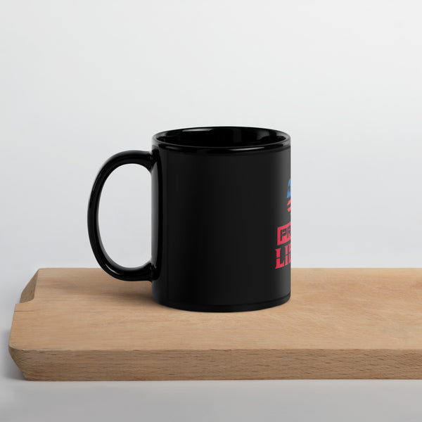 Proudly Liberian Black Glossy Mug