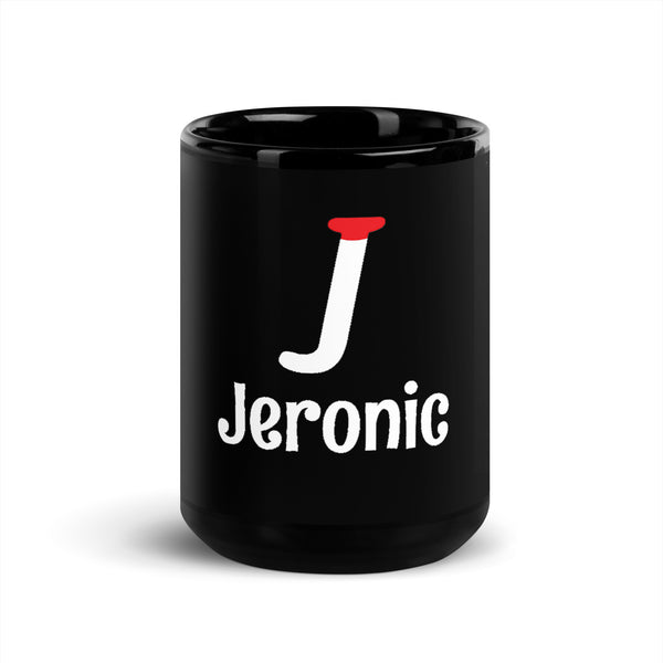 JERONIC Black Glossy Mug