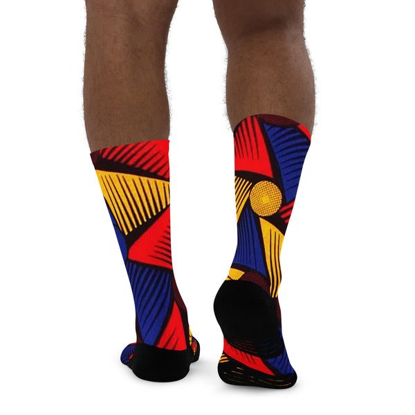 Ngafua African Print Long Socks