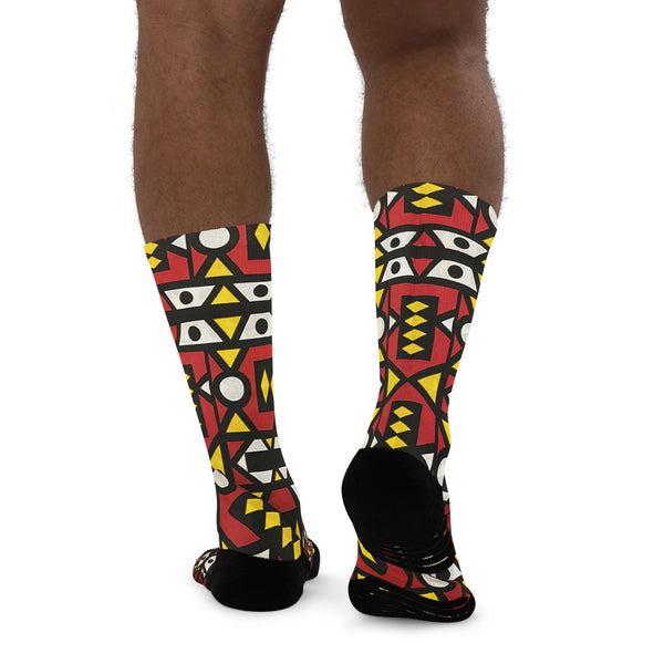 Freeman African Print Long Socks