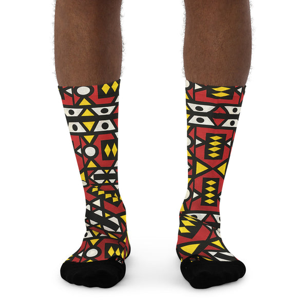 Freeman African Print Long Socks