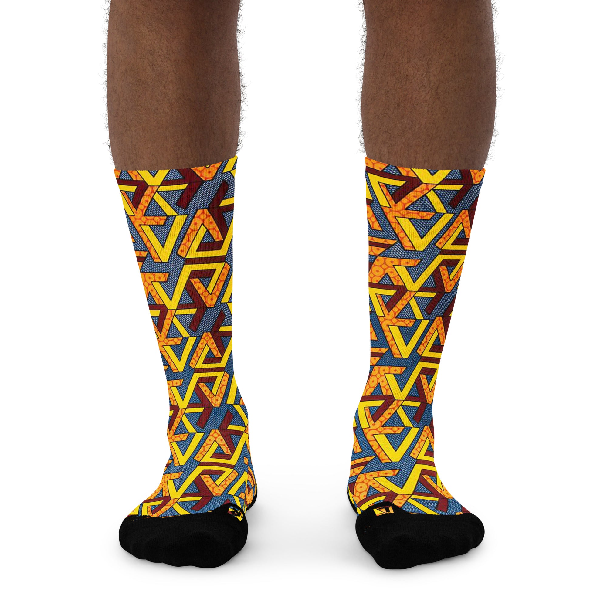 Chead African Print Long Socks