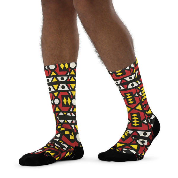 Freeman African Print Long Socks