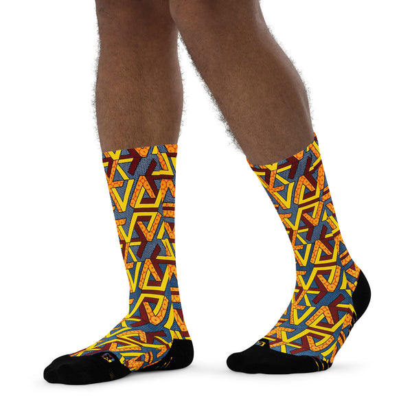 Chead African Print Long Socks