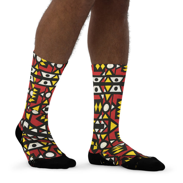 Freeman African Print Long Socks