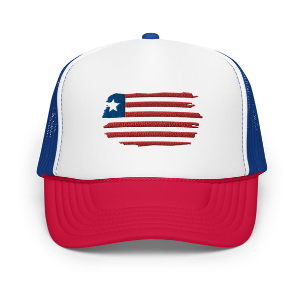 Liberia Flag Foam trucker hat
