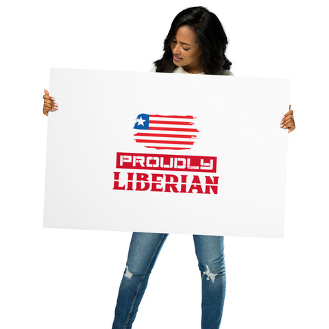 Proudly Liberian Metal prints