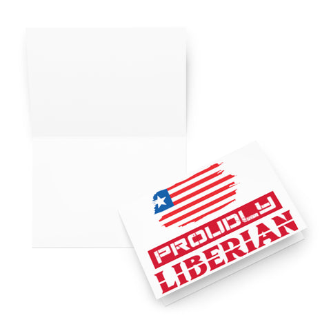 Proudly Liberian Greeting card