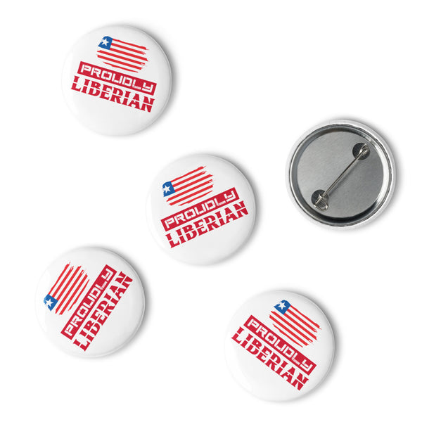 Proudly Liberian Set of pin buttons