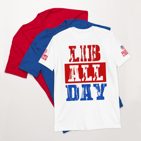 Lib All Day Signature Short-Sleeve Unisex T-Shirt