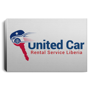 United Car Rental Service Liberia Landscape Canvas .75in Frame