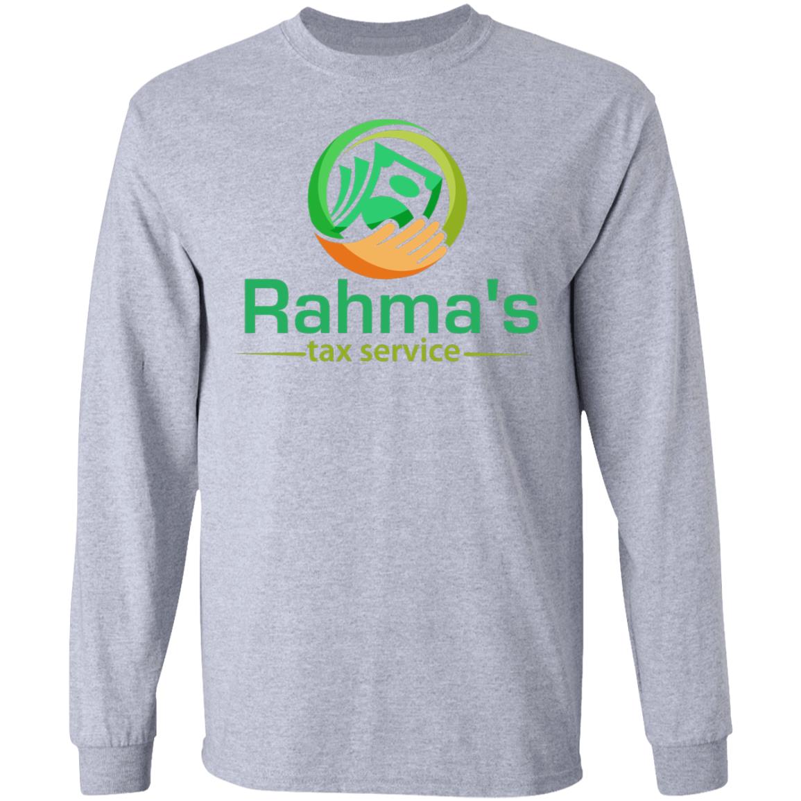 Rahma's Logo Rahma's Tax Service LS Ultra Cotton T-Shirt