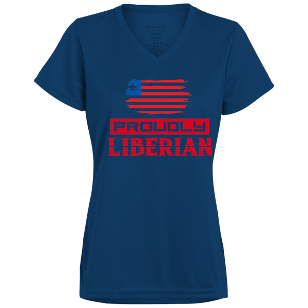 Proudly Liberian Ladies Wicking T-Shirt
