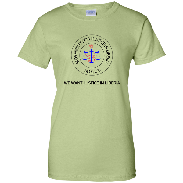MOJUL/We Want Justice In Liberia Ladies' 100% Cotton T-Shirt
