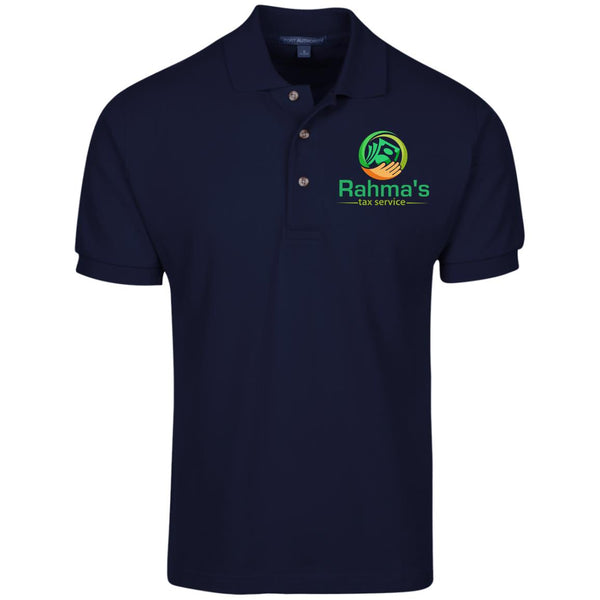 Rahma's Logo Rahma's Tax Service Cotton Pique Knit Polo