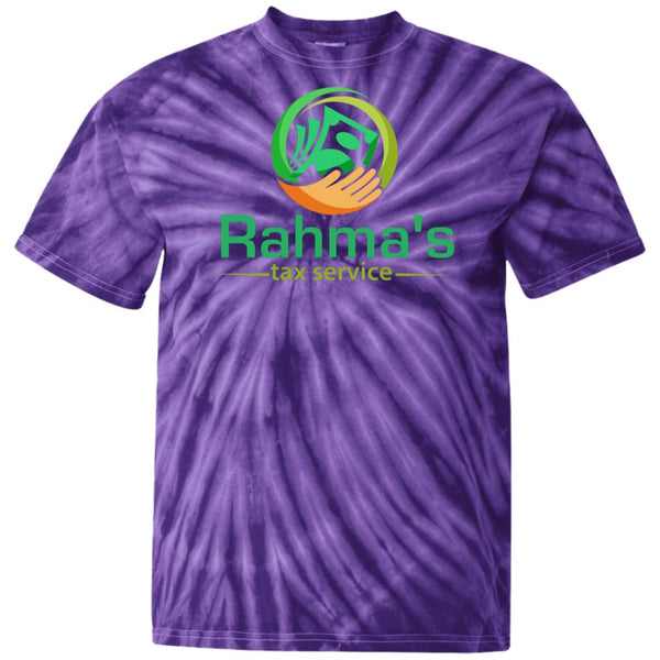 Rahma's Logo Rahma's Tax Service 100% Cotton Tie Dye T-Shirt
