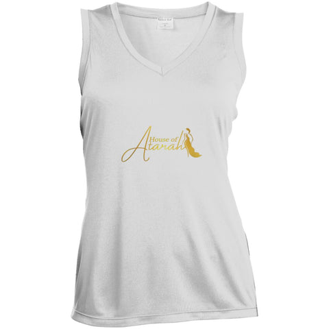 House of Atarah logo House of Atarah Ladies' Sleeveless Moisture Absorbing V-Neck