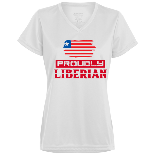 Proudly Liberian Ladies Wicking T-Shirt