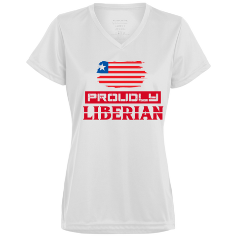 Proudly Liberian Ladies Wicking T-Shirt