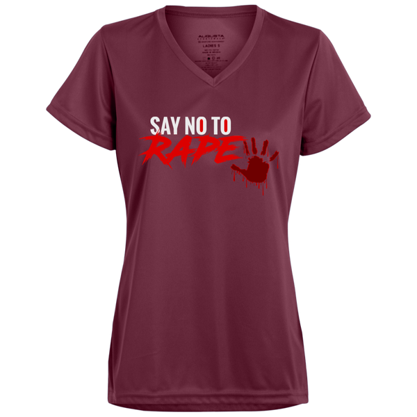 Say No To Rape Ladies' Wicking T-Shirt