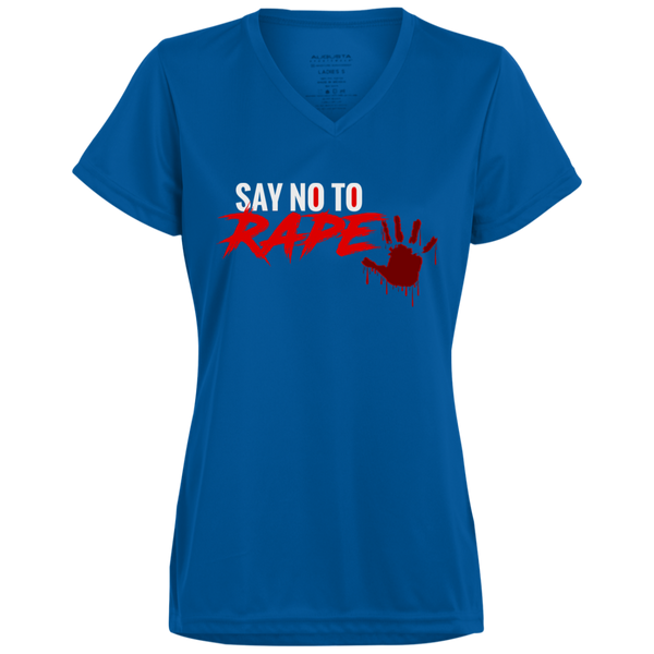 Say No To Rape Ladies' Wicking T-Shirt