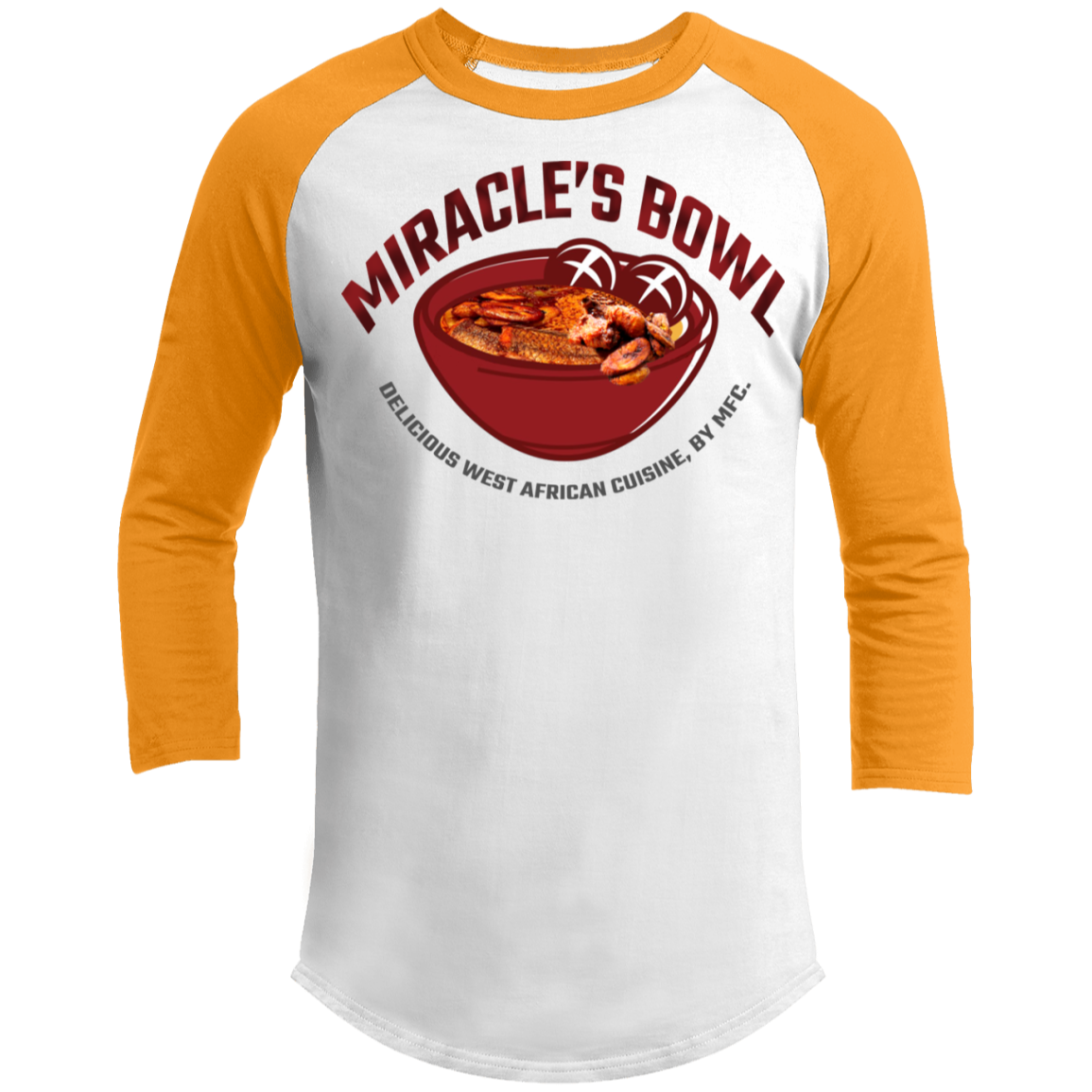 Miracle's Bowl 3/4 Raglan Sleeve Shirt