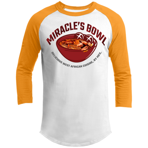 Miracle's Bowl 3/4 Raglan Sleeve Shirt