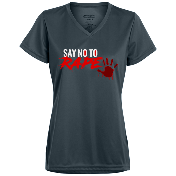 Say No To Rape Ladies' Wicking T-Shirt