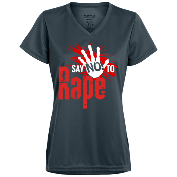Say No To Rape Ladies' Wicking T-Shirt