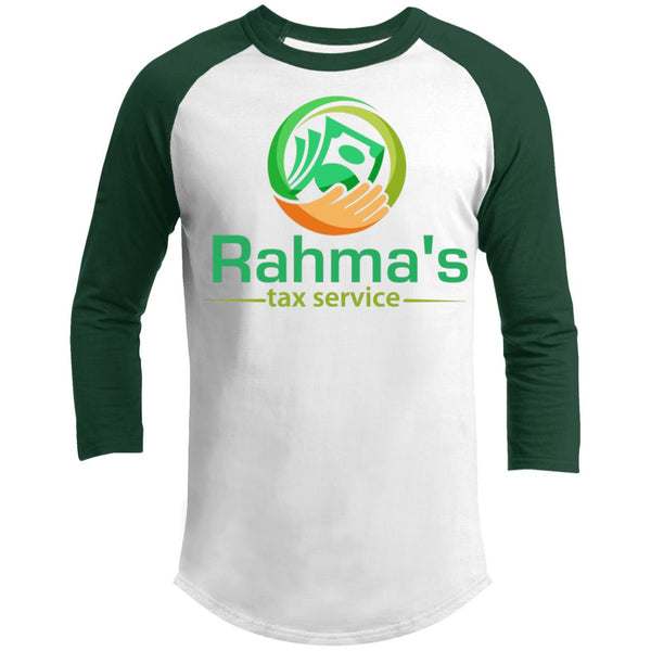 Rahma's Logo Rahma's Tax Service 3/4 Raglan Sleeve Shirt