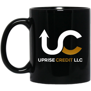 Uprise Credit 11 oz. Black Mug