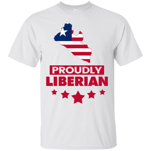 Proudly Liberian T-Shirt (Map)