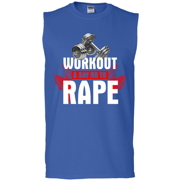 Workout to Say No To Rape Men's Ultra Cotton Sleeveless T-Shirt